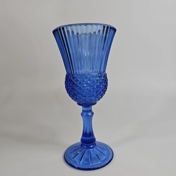 Single Avon Fostoria Cobalt Blue Goblet with George Washington 1976 - Picture 3 of 5